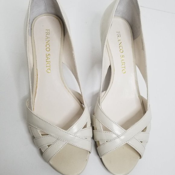 Franco Sarto L-Chirara Peep Toe Wedges - Picture 2 of 8